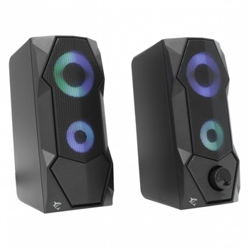 Тонколони SBOX WHITE SHARK GSP-634, 2.0, 5W, USB, AUX, RGB подсветка, черни | JAR Computers SBOX GSP-634