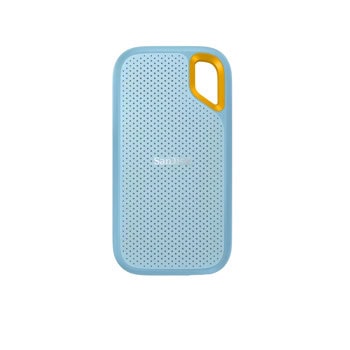 Памет SSD 4TB, SanDisk Extreme Portable Sky Blue (SDSSDE61-4T00-G25B), USB 3.2 Gen 2 Type-C, външна, скорост на четене до 1050MB/s, скорост на запис до 1000MB/s | JAR Computers SanDisk SDSSDE61-4T00-G25B