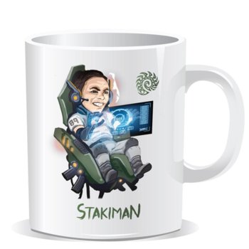 Чаша Gaya Gplay TV Stakiman, бяла | JAR Computers Gaya Gplay TV Stakiman