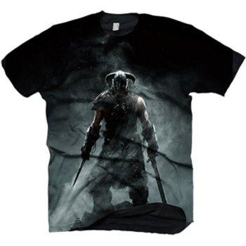 Тениска Gaya Entertainment Skyrim Dragonborn, размер S, черна | JAR Computers Gaya Entertainment Skyrim Dragonborn S