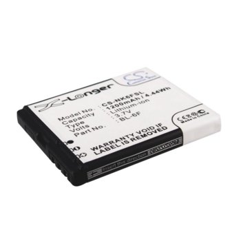 Battery for Nokia BL-6F, N95/N78/N79, 3.7V/1200mAh