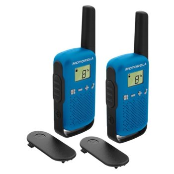Радиостанции Motorola Talkabout T42 PMR, PMR446, 16 канала, до 4 km, лесно сдвояване, сини image