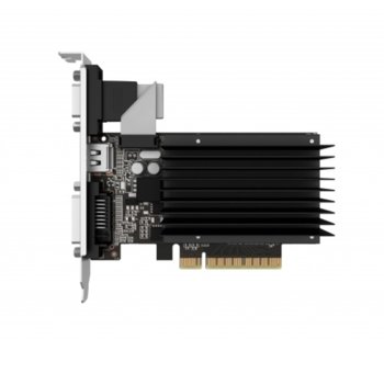 Видео карта GeForce GT 710, 2GB, Gainward SilentFX, PCI-E 2.0, DDR3, 64-bit, HDMI, DVI, VGA | JAR Computers GAINWARD GeForce GT710 2GB D3 SilentFX