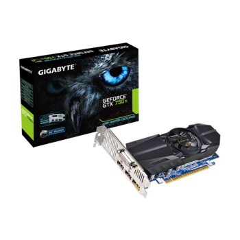Видео карта GF GTX 750 Ti, 2GB, Gigabyte N75TOC-2GL, PCI-E 3.0, DDR5, 128bit, DisplayPort, HDMI, DVI | JAR Computers Gigabyte GV-N75TOC-2GL