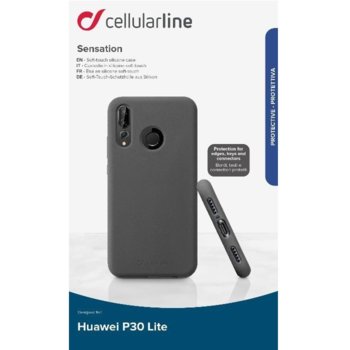 Cellular Line for Huawei P30 Lite black