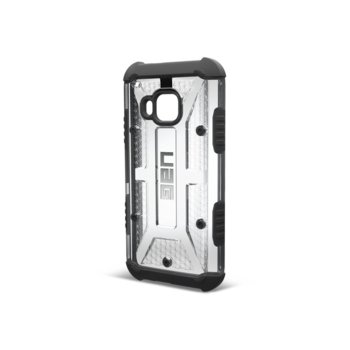 Urban Armor Gear Scout за One M9, прозрачен-черен