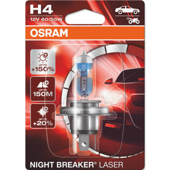 Автомобилна крушка Osram OSR64193NL, 55W, 1000lm, H4, P43t, халогенна, 1 брой в опаковка | JAR Computers Osram OSR64193NL 55W 1000lm OSR64193NL