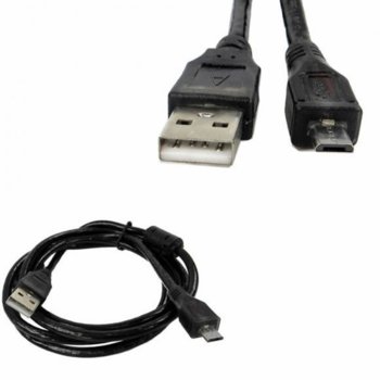 Кабел Royal 167/1.5 21011651, от USB Type A(м) към USB Micro B(м) 1.5m, черен | JAR Computers Royal CABLE-167/1.5 21011651 Black