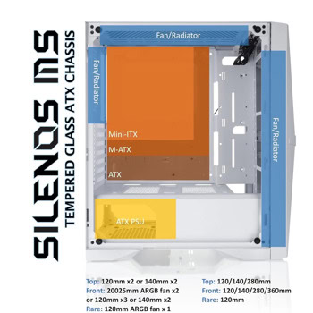 Кутия Raijintek SILENOS MS PRO бяла