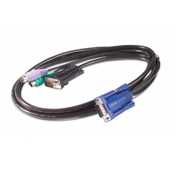 KVM кабел APC AP5254, VGA(м) + PS/2 Cable, 3.6 m