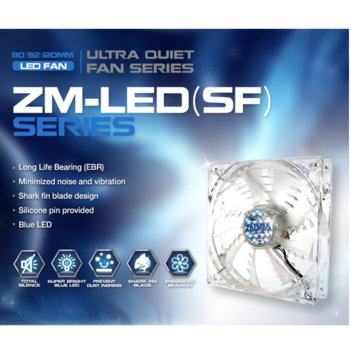 Zalman M-F1 LED (SF) Blue