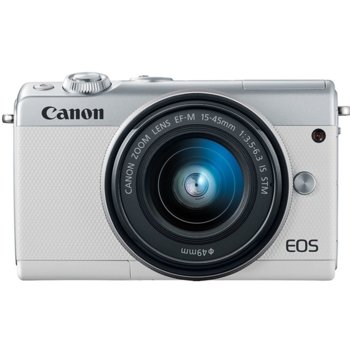 Canon EOS M100 White+ EF-M 15-45mm f/3.5-6.3 + кал