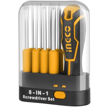 Комплект сменяеми отвертки 9 броя INGCO AKISD0901 | JAR Computers INGCO AKISD0901