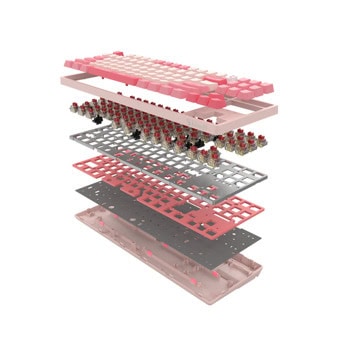 Клавиатура А4tech Bloody Energy Pink S87 розова