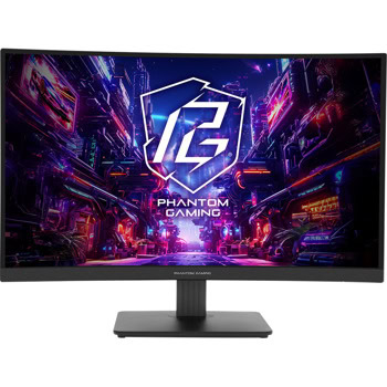 Монитор ASRock PG27QRT1B, 27" (68.58cm) VA Curved панел, 180Hz, QHD, 1ms, 5 000:1, 300cd/m2, DisplayPort, HDMI | JAR Computers ASRock PG27QRT1B