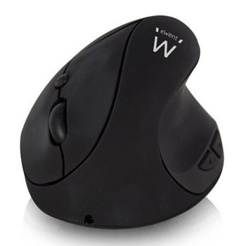 Мишка Ewent EW3150, оптична(1600 dpi), безжична, USB, вертикална, черна image