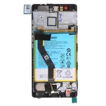 LCD with touch and frame Black for Huawei P9 PLUS