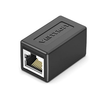 Удължител /съединител/ за мрежа Vention IPVB0, от RJ-45(ж) към RJ-45(ж), черен | JAR Computers Vention IPVB0 RJ-45 ж to RJ-45 ж