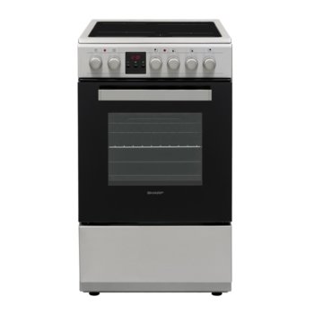 Готварска печка Sharp KF-56FVDD22IM-CH, 4 нагревателни зони, 50л. обем, 8 функции, цифров таймер, инокс | JAR Computers Sharp KF-56FVDD22IM-CH