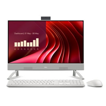 All in One компютър Dell 24 All-in-One EC24250 (EC24250_RPLU-R_007), десетядрен Intel Core i5-1334U 1.3/4.6 GHz, 24" (60.96 cm) Full HD Display, (HDMI), 16GB DDR5, 512GB SSD NVMe, 1 USB 3.2 Type-C Gen 2, Windows 11 Pro | JAR Computers Dell 24 All-in-One EC24250 EC24250_RPLU-R_007