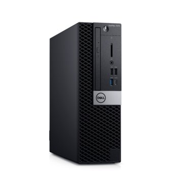 Настолен компютър Dell OptiPlex 7070 SFF (N014O7070SFF), осемядрен Coffee Lake Intel Core i7-9700 3.0/4.7 GHz, 16GB DDR4, 512GB SSD, 5x USB 3.1 Gen 1, клавиатура и мишка, Windows 10 Pro | JAR Computers Dell OptiPlex 7070 SFF N014O7070SFF