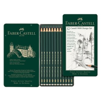 Faber-Castell Castell 9000 комплект дизайнери 12 б