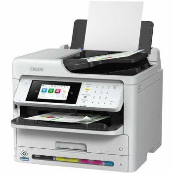 Мултифункционално мастиленоструйно устройство Epson WorkForce Pro WF-C5890DWF, цветно, принтер/копир/скенер/факс, 4800 x 1200 dpi, 25 стр/мин, LAN, Wi-Fi, USB, A4 | JAR Computers Epson WorkForce Pro WF-C5890DWF