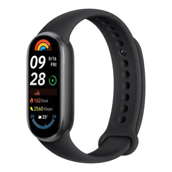 Смарт гривна Xiaomi Smart Band 9, 1.62" (4.11cm) AMOLED дисплей, Bluetooth, сензор за околна светлина и кислород в кръвта, спортни режими, 5ATM, до 21 дни време на работа, черна | JAR Computers Xiaomi Smart Band 9 Midnight Black BHR8337GL