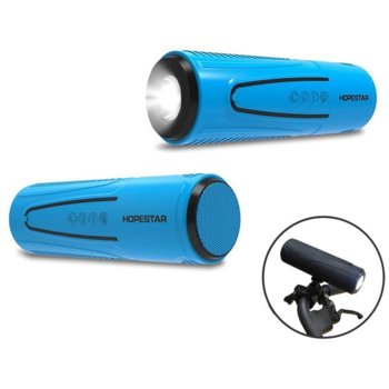 HOPESTAR P3 BT/IP/Torch/Power bank/USB/SD/FM Blue