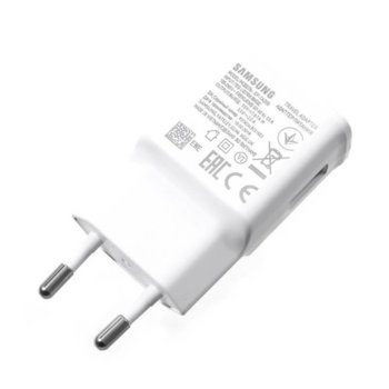 Зарядно устройство Samsung EP-TA200, от контакт към USB-A(ж), DC 9V 1.67A / DC 5V/2A, бързо зареждане, бяло, bulk image