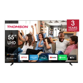 Телевизор Thomson 55UG4S14, 55" (139.7cm) 4K/UHD DLED Smart TV, HDR10, DVB-T/T2/C/S/S2, LAN, Wi-Fi, Bluetooth, 4x HDMI, 3x USB | JAR Computers THOMSON 55UG4S14