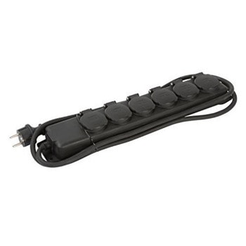 Разклонител Brennenstuhl BS1159970, 6 гнезда, IP44, 2m, черен | JAR Computers Разклонител Brennenstuhl BS1159970
