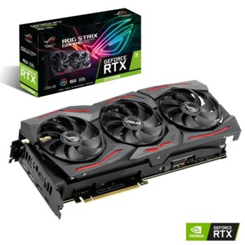 Видео карта Nvidia GeForce RTX 2070 SUPER, 8GB, Asus ROG STRIX, GDDR6, 256bit, Display Port, HDMI, USB | JAR Computers Asus ROG STRIX RTX 2070 Super 8GB GDDR6