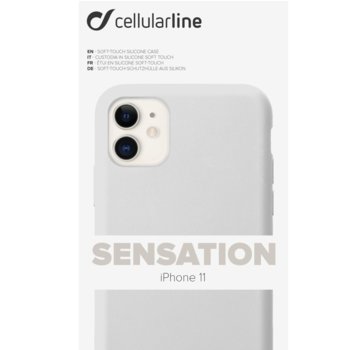 Cellular Line Sensation за iPhone 11, Бял