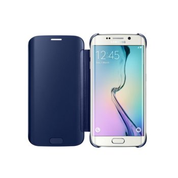 Clear View Cover Samsung Galaxy S6 Edge Black