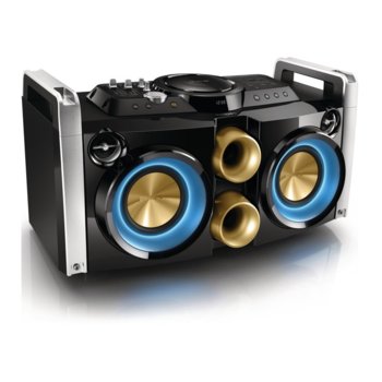 Мини аудио система, Philips FWP2000 Party Machine, 300 Watt, CD, USB, MP3/WMA, 2-way Bass Reflex speaker system | JAR Computers Philips Mini Hi-Fi System
