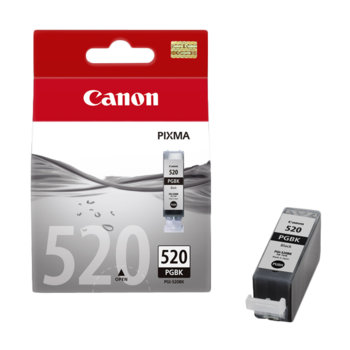 Касета CANON PIXMA iP 3600/4600/MP540/MP620/MP630/MP980 - Black ink tank - P№ 2932B001/ PGI-520BK - заб.: 19ml. | JAR Computers Касета CANON PIXMA iP 3600/4600/MP540/MP620/MP630