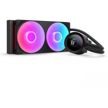 Водно охлаждане за процесор NZXT Kraken Plus 240 RGB LCD Display Black, съвместимост със сокети LGA 1851/1700/1200/115X & AMD AM5/AM4 | JAR Computers Водно за процесор NZXT Kraken Plus 240 RGB