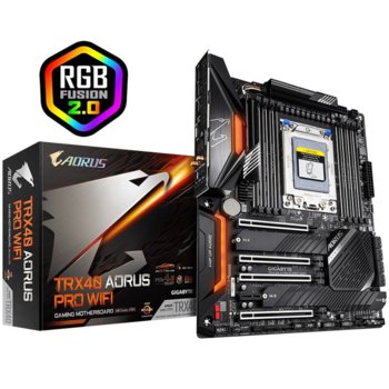 Дънна платка Gigabyte TRX40 AORUS PRO WIFI, TRX40, AM4, DDR4, PCIe 4.0 8x SATA 6Gb/s, 3x M.2, 3 x USB 3.2 Gen 2, ATX | JAR Computers Gigabyte TRX40 AORUS PRO WIFI