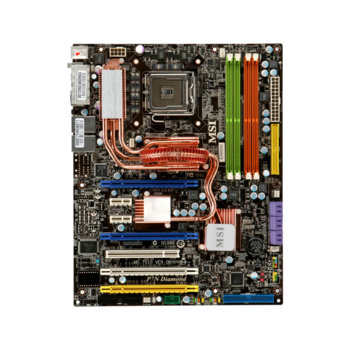 Дънна платка MSI P7N Diamond, nForce 780i SLI, LGA775, DDR2, 4xPCI-E, 7.1 Creative® SB X-Fi Xtreme, Lan1000, SATA RAID, 1394, ATX, 3г. Гаранция | JAR Computers MSI P7N Diamond