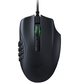 Мишка Razer Naga X (RZ01-03590100-R3M1), оптична (18 000dpi), USB, черна, геймърска, 16 програмируеми бутона, RGB подсветка | JAR Computers Razer RZ01-03590100-R3M1