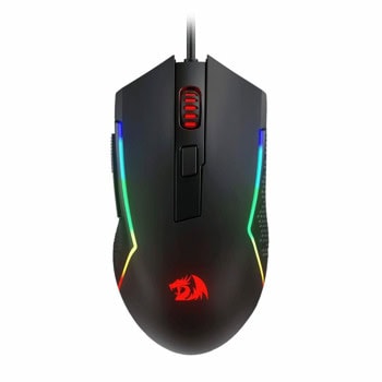 Мишка Redragon Trident Basic M616-RGB, оптична (10 000 dpi), USB, черна, гейминг, RGB подсветка, 6 програмируеми бутона | JAR Computers Redragon Trident Basic M616-RGB