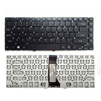 Клавиатура за лаптоп Acer, съвместима със серия Aspire R7-571 R7-571G R7-572G, черна, без рамка, с подсветка | JAR Computers KBD for Acer Aspire R7-571 R7-571G R7-572G