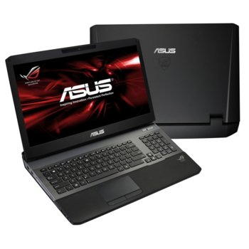 Лаптоп 17.3" (43.94 cm) Asus G75VW-T1028D, четириядрен Intel® Core™ i7 3610QM 2.3/3.3GHz, FULL HD LED Display & GeForce GТ 670M 3GB DDR5 (HDMI & mini DisplayPort), 8GB, 750GB 7200rpm, 4x USB3.0, Free DOS, 4.5kg, 2г. гаранция | JAR Computers 17.3 Asus G75VW-T1028D
