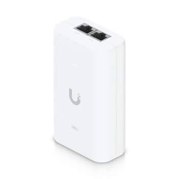 Захранващ PoE адаптер Ubiquiti U-POE++, 48V/1.25A/60W, 2x LAN | JAR Computers Адаптер Ubiquiti PoE++ U-POE++
