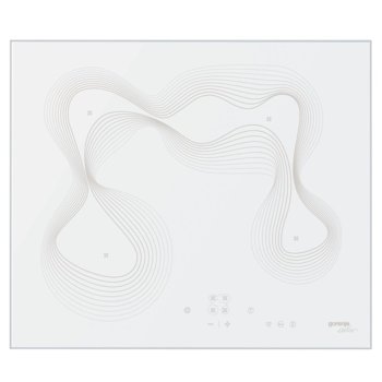 Стъклокерамичен плот за вграждане Gorenje ECT 680 KR, 7,100 W, 4 нагревателни зони, сензорно управление, алуминиев ръб, бял | JAR Computers GORENJE ECT 680 KR