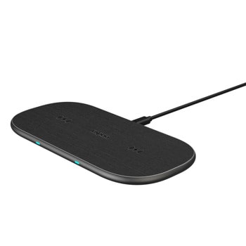 Безжично зарядно Rapoo XC260, от USB-C(м) към безжично зареждане, черно, бързо зареждане, Qi технология | JAR Computers Rapoo XC260