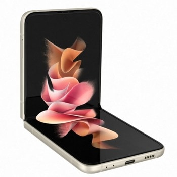 Смартфон Samsung Galaxy Z Flip3 5G (бежов), 6.7" (17.01 cm) Foldable Dynamic AMOLED 2X, 120Hz дисплей, осемядрен Snapdragon 888 5G 2.84GHz, 8GB RAM, 256GB Flash, 12.0 + 12.0 & 10.0 Mpix камера,Android, 183 g. | JAR Computers Samsung Galaxy Z Flip3 256/8 GB Cream