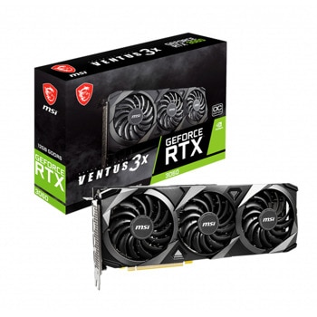 Видео карта Nvidia GF RTX 3060, 12GB, MSI VENTUS 3X OC, PCI-E 4.0, GDDR6, 192-bit, DisplayPort, HDMI | JAR Computers MSI GeForce RTX 3060 VENTUS 3X 12G OC