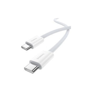 Кабел Baseus Superior Series 2, от USB C(м) към USB C(м), 2m, 30W, бял | JAR Computers Baseus Superior Series 2 30W 2m P10365200211-01